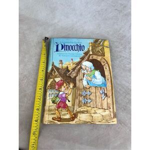 Vintage Pinocchio Kids Popup Book Disney